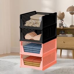 RUBOXA Pink Set of 4 Regular Multi-Utility Organisers-picture-45