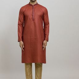 Arihant Rai Sinha Men Ethnic Motifs Printed Regular Thread Work Kurta with Churidar-picture-41