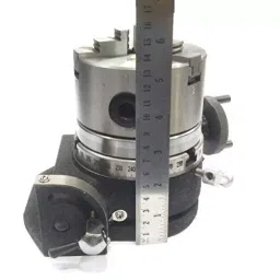 Assorts Tilting Rotary Table 100 mm (4 Inch) 2MT 100 mm Self Centering Chuck & Dividing Plate 3 Jaws image 3