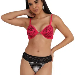 SELFCARE Women Pack Of 2 Half Coverage Lightly Padded Plunge Bra image 3