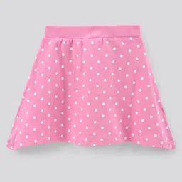 Pine Kids Biowashed Skirt Dots Print - Pink image 2