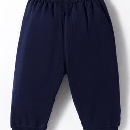 Tango Fleece Knit Full Sleeves Winter Wear Suit with Text Graphic - Navy Blue image 5