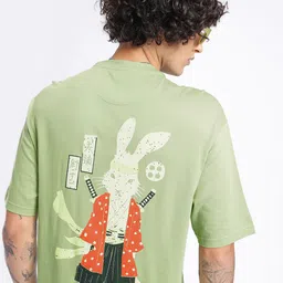 glitchez Urban Savvy Printed Relaxed Fit T-shirt-image-98