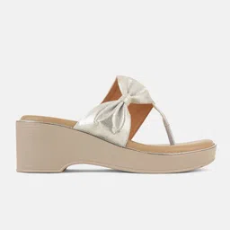 DressBerry Wedge Sandals with Bows image 4