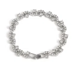 SOHI Women Silver-Plated Link Bracelet image 5