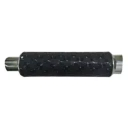 RA Accessories Black Textured and Silver Cap Silencer Exhaust for Yamaha FZ image 3
