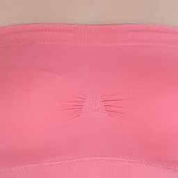 PLUMBURY Half Coverage Lightly Padded All Day Comfort Seamless Rapid Dry Bandeau Bra image 5