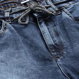 Mast & Harbour Men Navy Blue Denim Shorts image 3