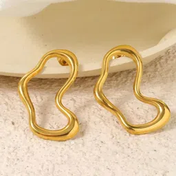 Krelin Gold-Plated Contemporary Studs image 4