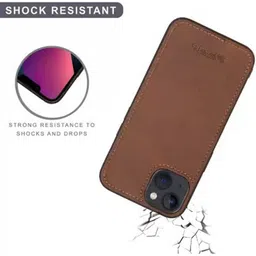 SPRIG Unisex Leather iPhone 14 Plus Impact Resistant Back Case image 2