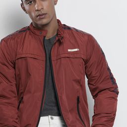 The Indian Garage Co Men Rust Red Tailored Jacket-picture-21