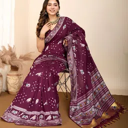 YAMUNE Ethnic Motifs Zari Art silk Handloom Mysore Silk Saree image 3