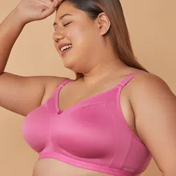 Maashie Pack of 2 Cotton Double Layered Cups Non Padded Non Wired Everyday Minimizer Bra image 4