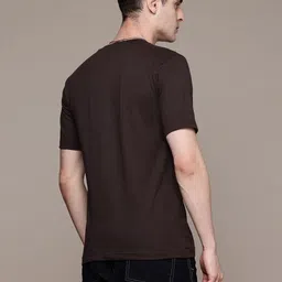 Moda Rapido Men Pack Of 2 Solid Round Neck Regular Fit Cotton T-shirts image 3