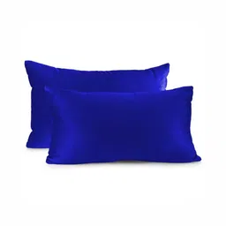 DADDY COOL Blue Set of 2 Fibre Filled Faux Velvet Ultra Soft Sleep Pillow-picture-29