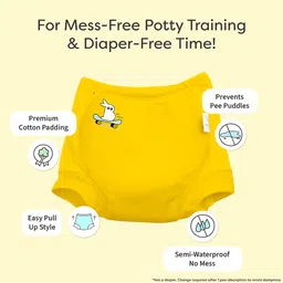 SuperBottoms Padded Underwear for 2-3Y Babies | Potty Training Pants for Mess-Free Diaper-Free Time | Lil Explorer's Club | Pack of 6 image 3