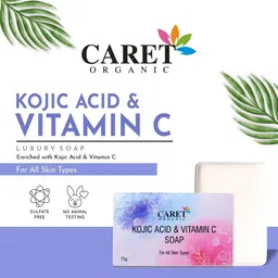 CARET ORGANIC Set Of 2 Vitamin C Scrub - 100 g With Kojic Acid Soap - 75 g image 3
