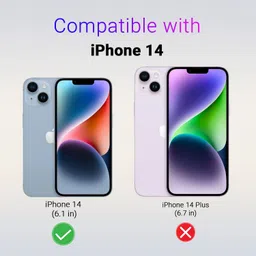 LIRAMARK Solid Printed iPhone 14 Back Case Mobile Accessories image 2