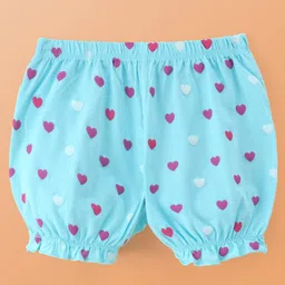 Pine Kids Cotton Lycra Knit Bloomers With Hearts Print Pack Of 3 (Colour May Vary) image 5