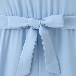 Mark & Mia Frill Sleeves Solid Jumpsuit - Blue image 5