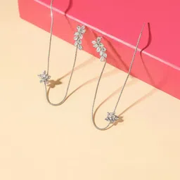 Zaphariq Floral Drop Earrings-picture-12