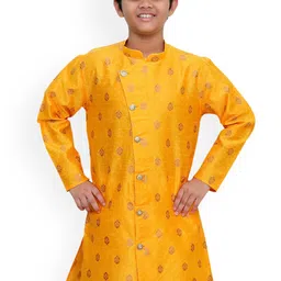 BAESD Boys Embroidered Thread Work Jacquard Kurta image 1
