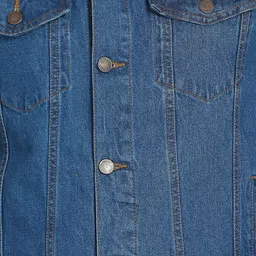 Kotty Men Blue Solid Denim Jacket image 2