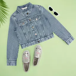Pantaloons Junior Girls Cotton Shirt Style Top-image-82