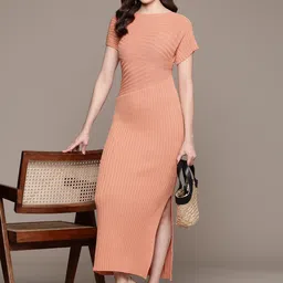 Label Ritu Kumar Solid Maxi Dress-image-31