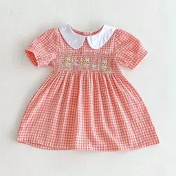 LULU & SKY Checked Peter Pan Collar Fit & Flare Dress image 2