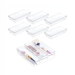 RUBOXA Transparent 12 Pieces Wardrobe Drawer Organisers-picture-29
