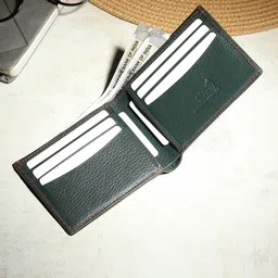 Steve Jhonson Men Leather Two Fold Wallet image 3