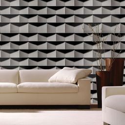 INDIAN ROYALS Grey & Black Geometric Printed Waterproof Wall Sticker-picture-3