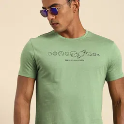 Being Human Men Brand Logo Printed Pure Cotton T-shirt-picture-53