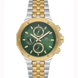 Ferro Men Brass Dial & Stainless Steel Bracelet Style Straps Analogue Watch FM11544A-D6-picture-35