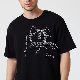 Fashnobic Men Dry Fit Graphic Printed Round Neck Cotton Oversized T-shirt-picture-35