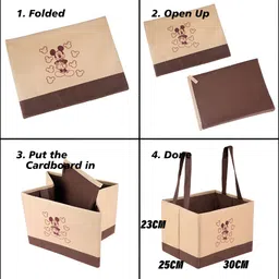 Aura Black & White 6 Pieces Disney Mickey Printed Multi-Utility Organisers image 2