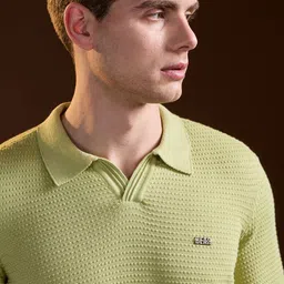 THE BEAR HOUSE Men Polo Collar Slim Fit T-shirt image 2