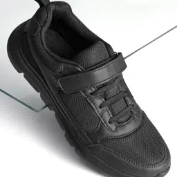 Pine Kids School Shoes with Velcro Closure -  Black-picture-36