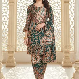 SZN Women Paisley Printed Regular Kurta with Trousers & With Dupatta-picture-38