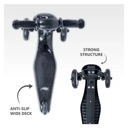 R for Rabbit Road Runner Junior Scooter - Black image 2