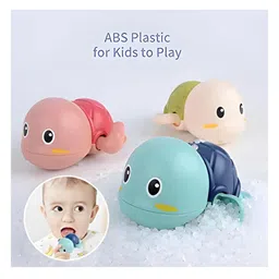 ARCADE TOYS Swimming Turtle Wind Up Water Floating Bath Toy Pack of 4 - Multicolour image 2