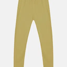 Kiddopanti Pack Of 2 Solid Leggings - Maroon & Beige image 5