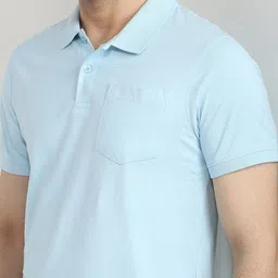 Parx Men Solid Polo Collar T-shirt image 2