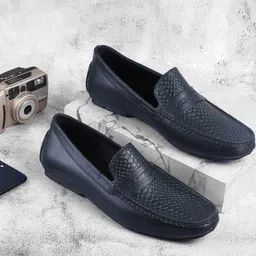 WALKWAY by Metro Men Textured Formal Loafers-image-13