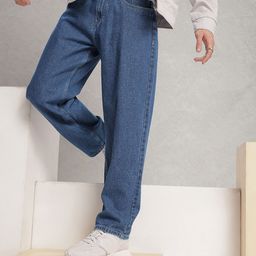 WROGN Men Pure Cotton Loose Fit Jeans-picture-48