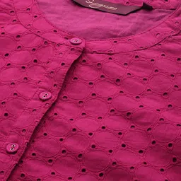 Sangria Women Pure Cotton Top With Palazzos image 2