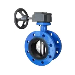 Flowtek 17.72 inch, 450 mm Cast Iron Gear Operated Centric Disc Type Butterfly Valve with SG Iron Disc image 1