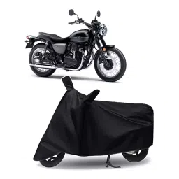 Auto Pearl Bike Cover for Yamaha W800 (Black)-picture-12