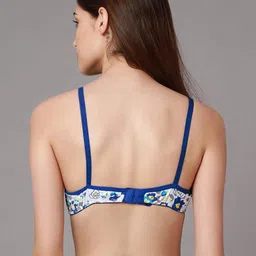 Samvar Blue Cotton Non-Wired Non Padded Minimizer Bra image 3